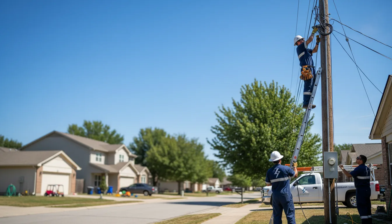 Residential electrician providing installation services in Bedford, KY